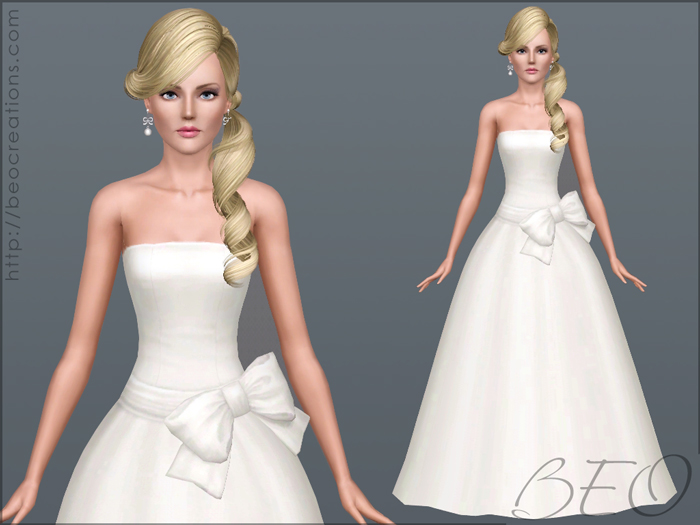 Wedding dress 31 for Sims 3 by BEO